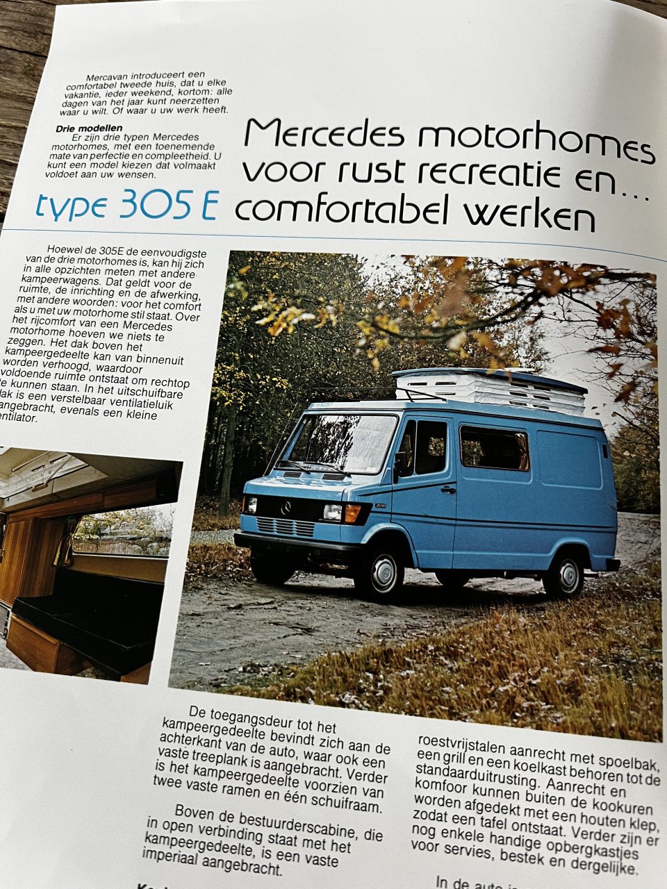 Mercedes camperfolder 305 335