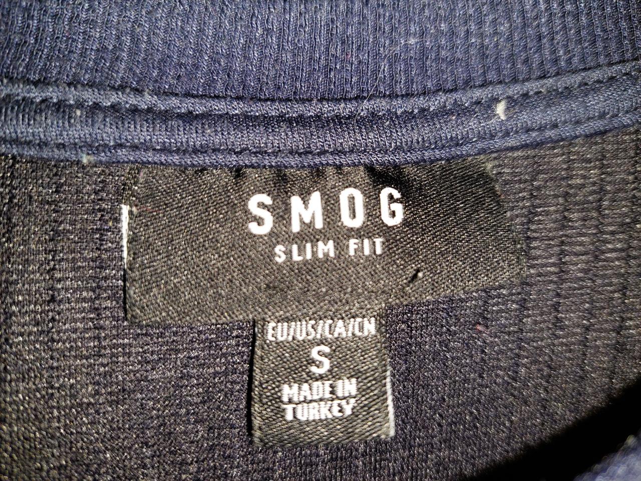 2 Smog herensweaters mt small grijs & marineblauw