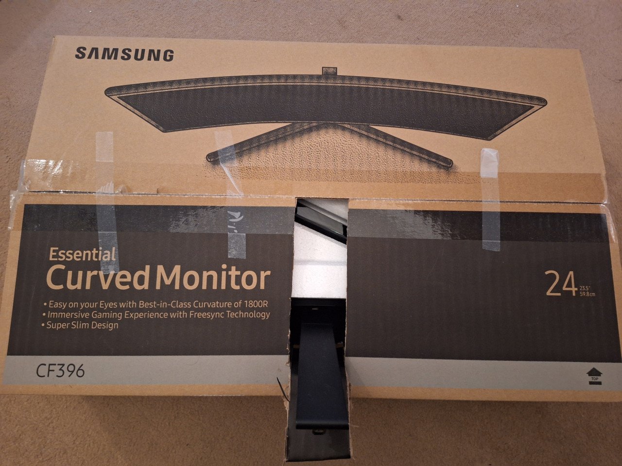 Gaming set, Curved monitor + Soundbar + Monitorarm