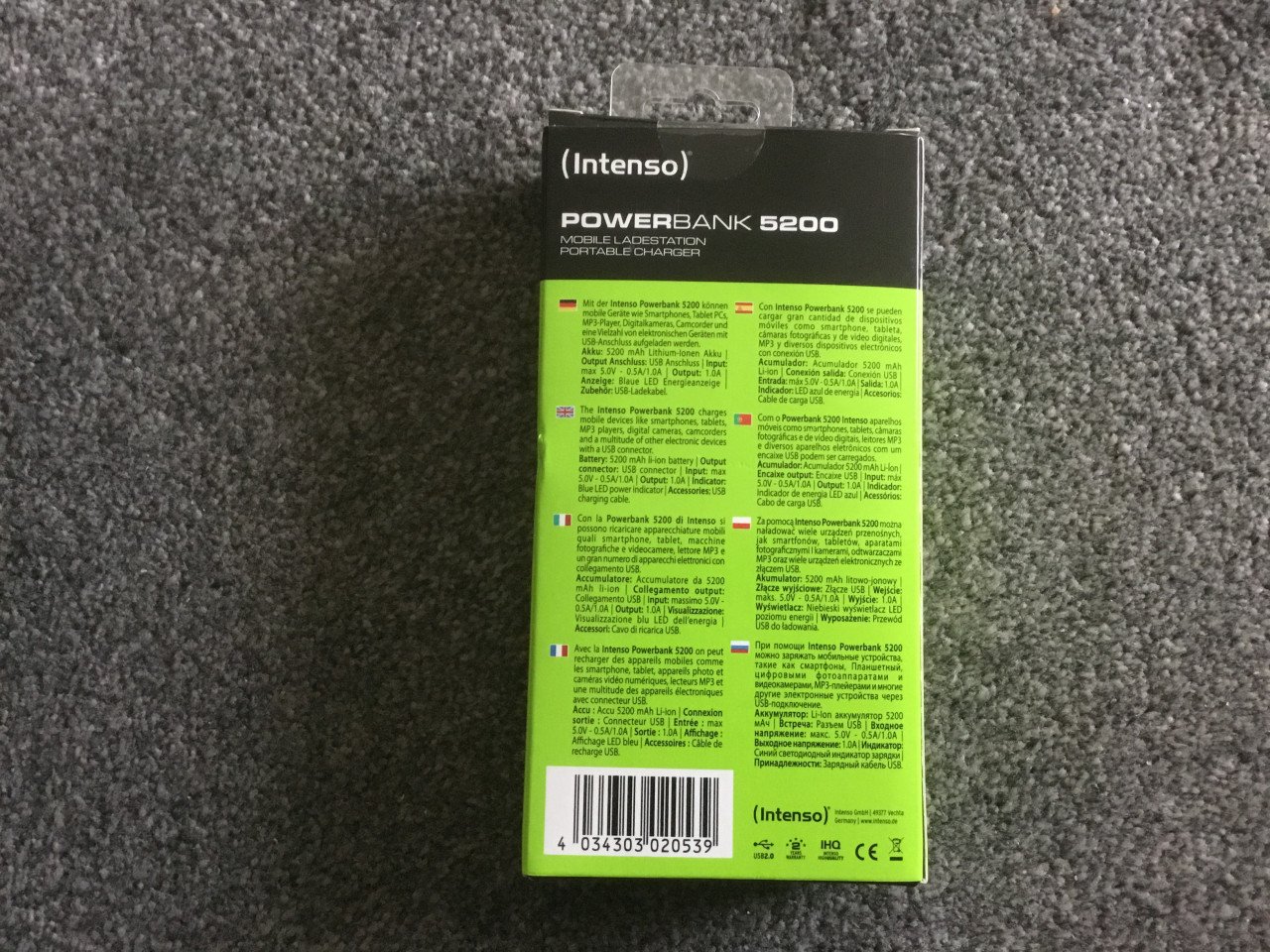 Nieuwe powerbank 5200