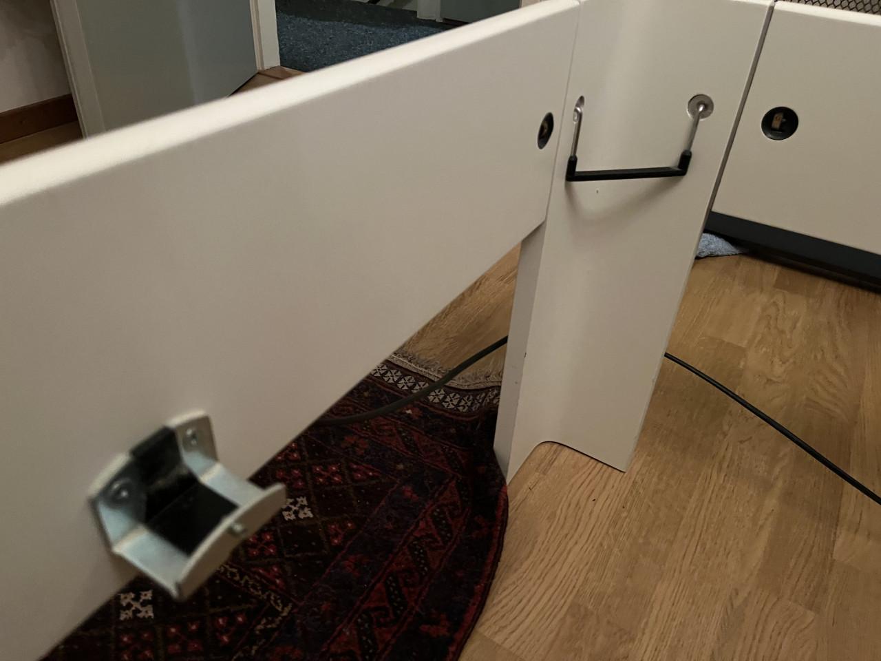 2 persoons ledikant Auping 90x210 spiraal met witte ombouw