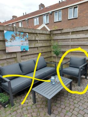 Lounge STOEL buiten