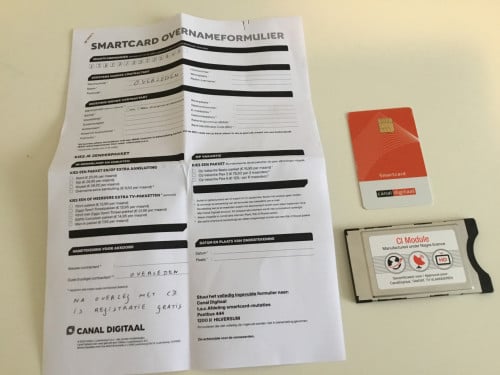 CI module met oranje kaart Canal Digitaal