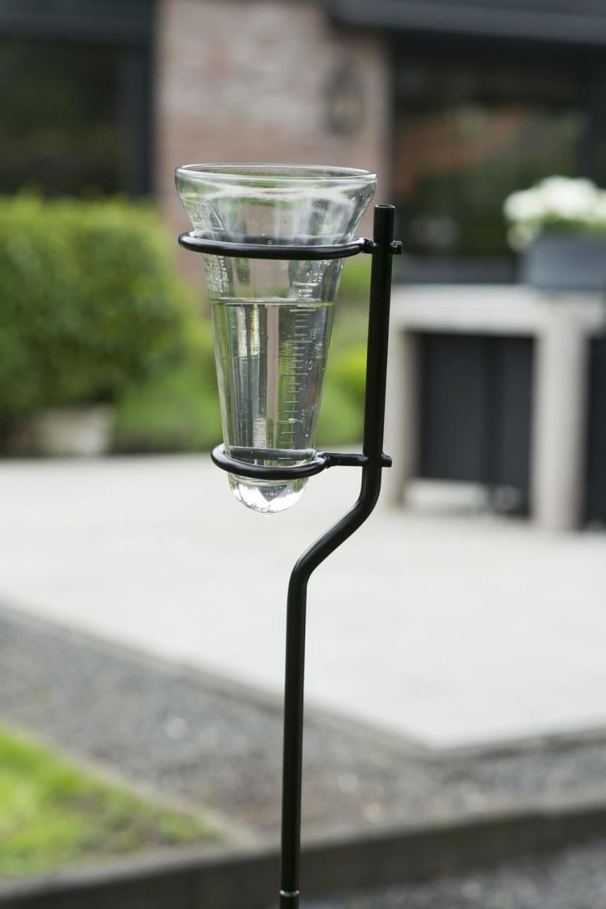 Glazen regenmeter voor in de tuin 130cm glas