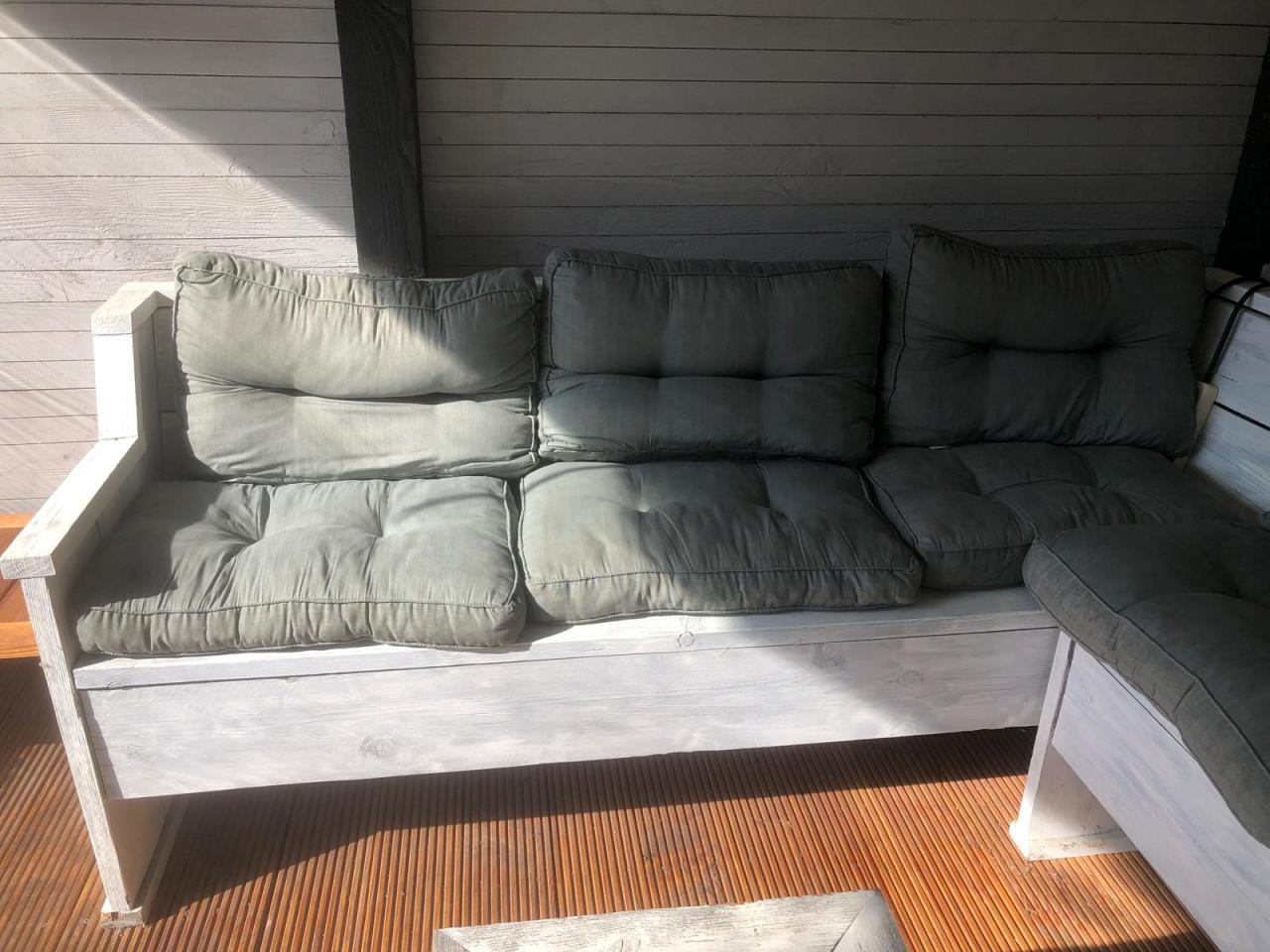 Steigerhouten tuinbank