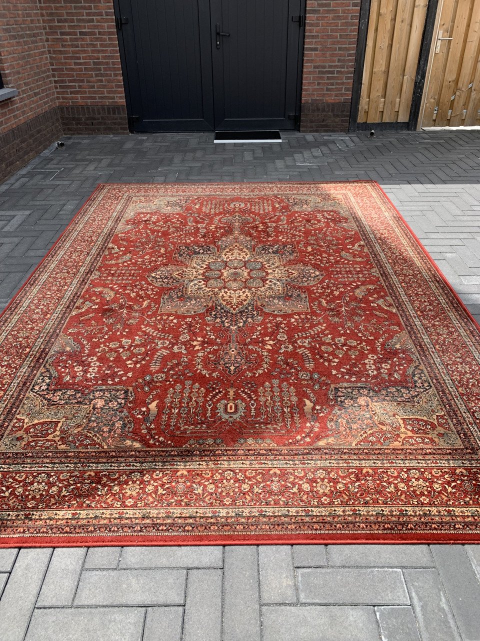 ✨Schitterend Sfeervol Vintage Vloerkleed van Zuiver Scheerwol✨