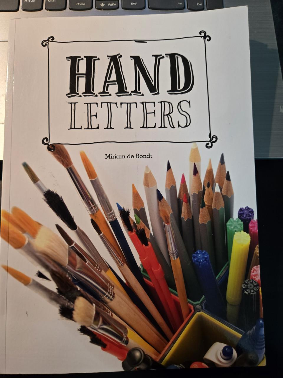 Inspiratieboek Handletters van auteur Miriam de Bondt, 2016