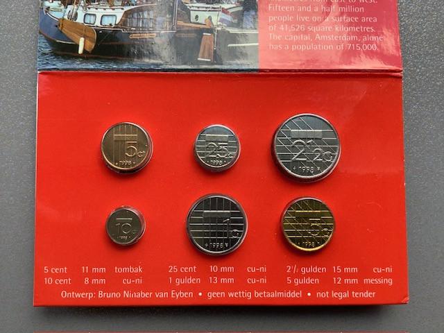Nederland mini muntsets 1998 - 1999 - 2001.