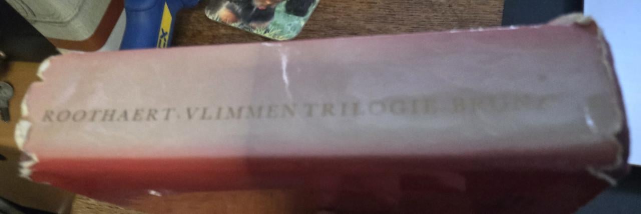 Boek:Vlimmen trilogie geschreven door Mr. A. Roothaert. 1971