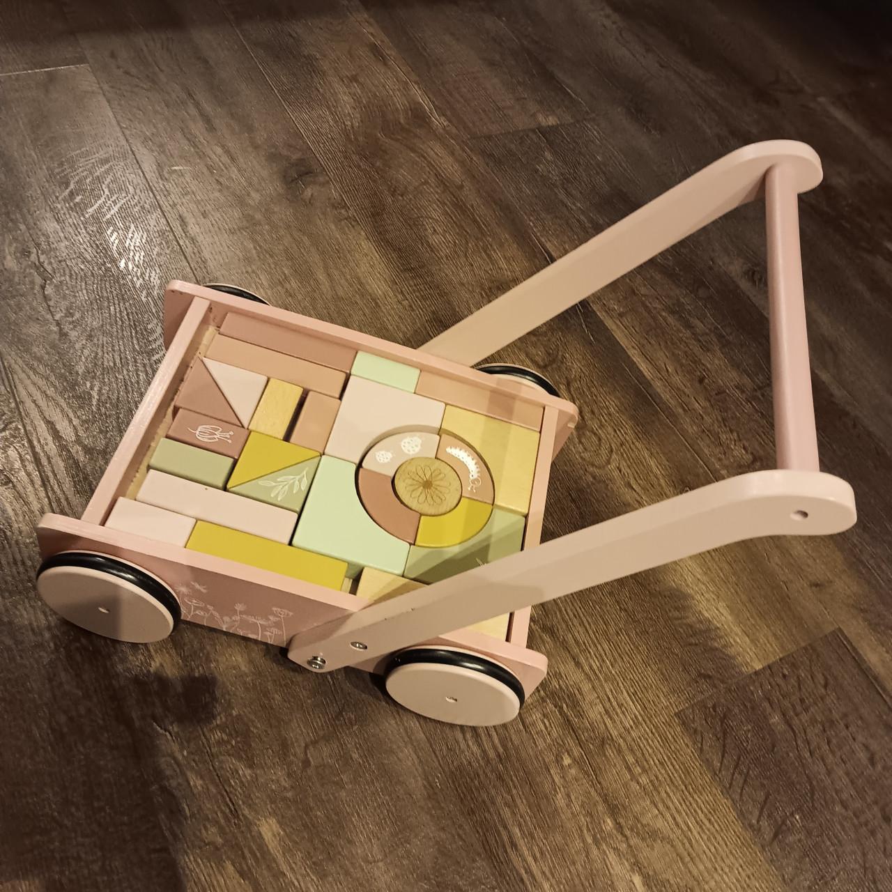 Little dutch loopkar met blokken