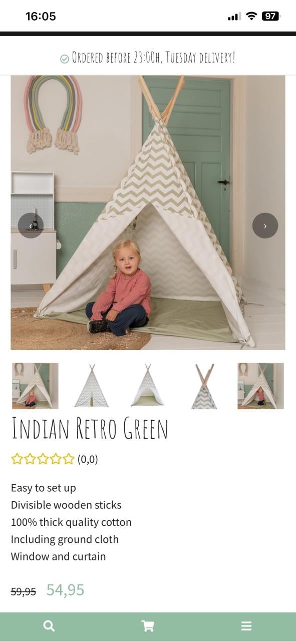Speeltent tipi indianentent Angels and Bandits