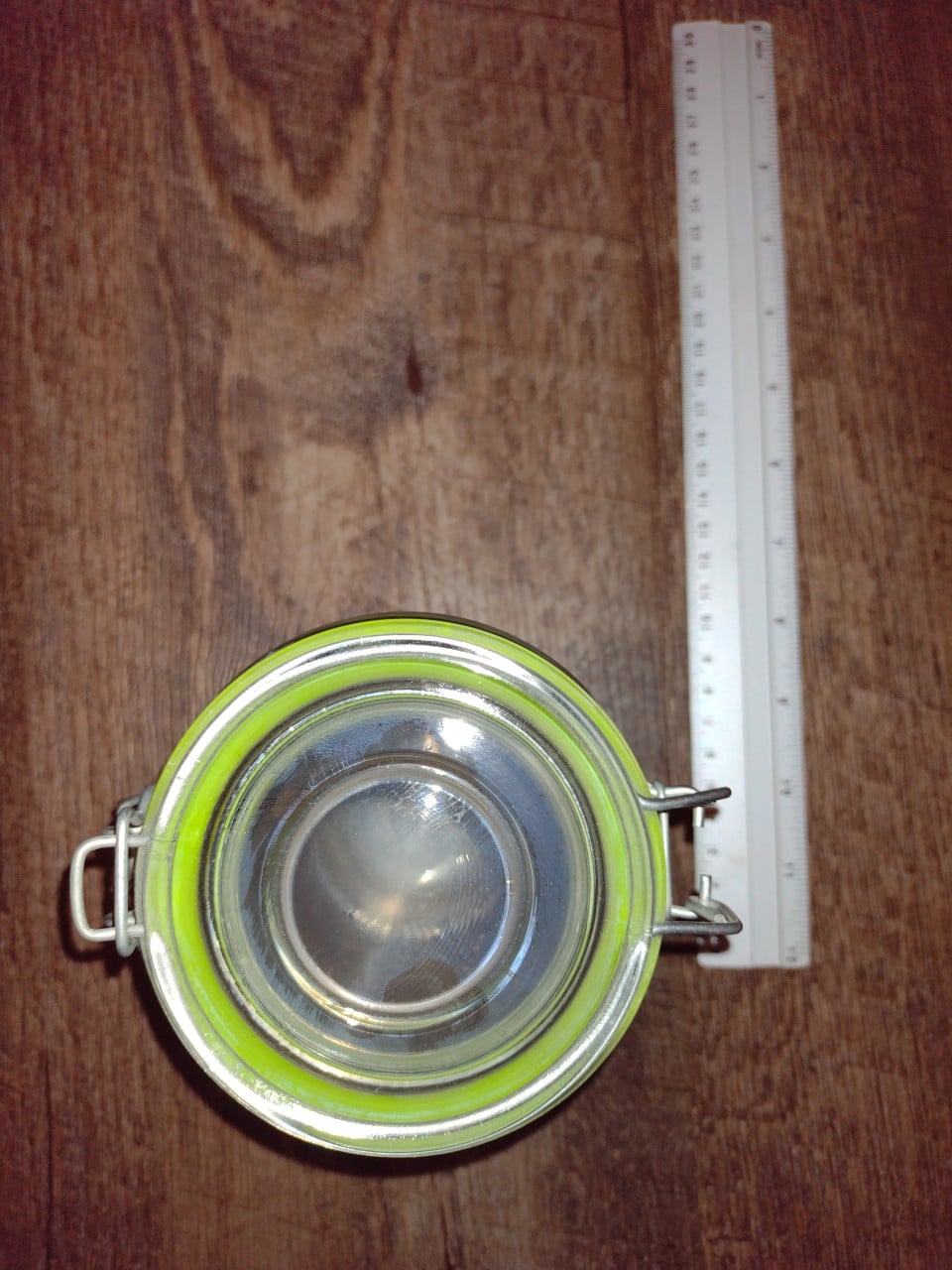 Weckpot glas ongeveer 13 cm hoog