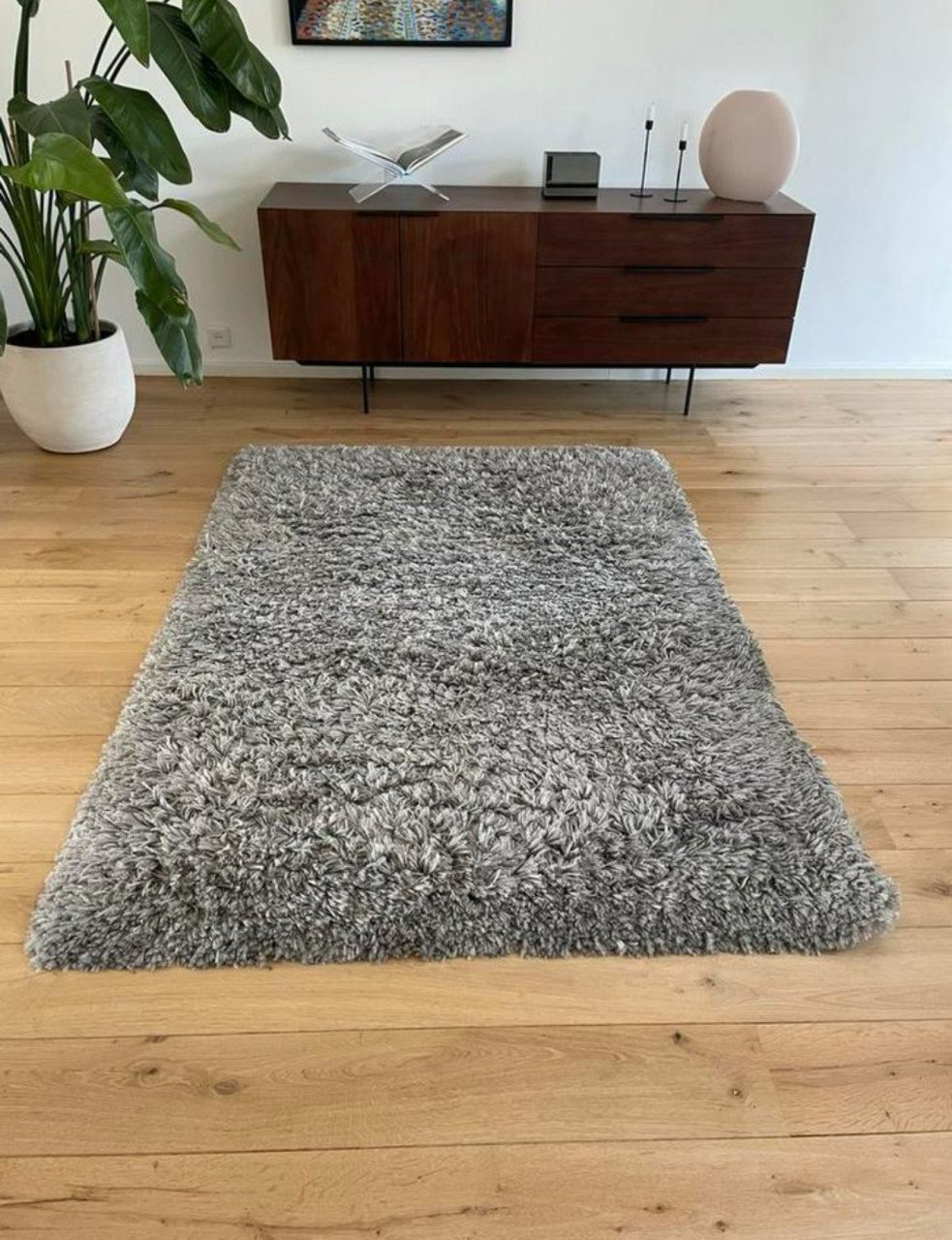 Grijs IKEA GÅSER hoogpolig tapijt – 170x240 cm  Als nieuw