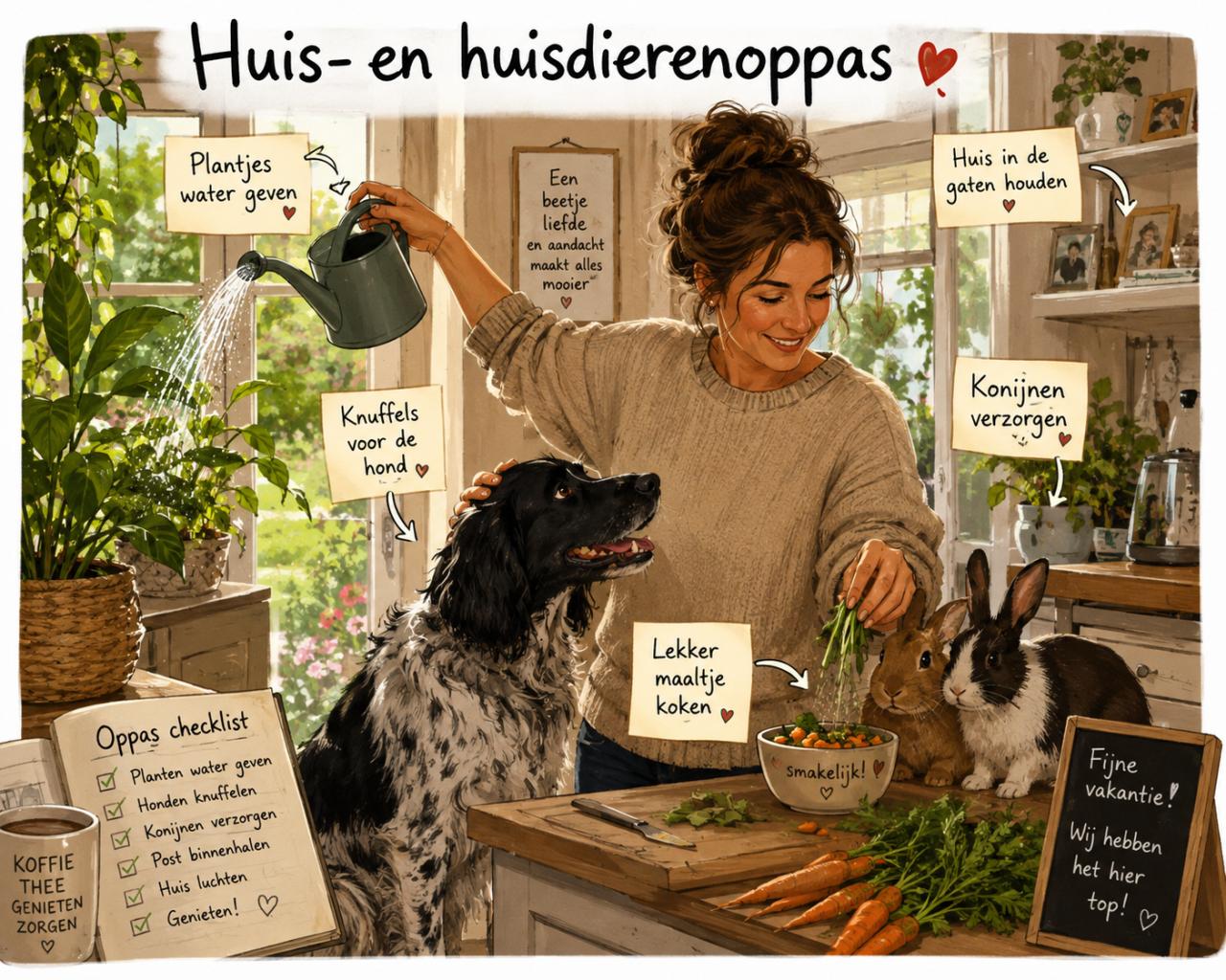 Huis- en hondenoppas in West-Zeeuws-Vlaanderen