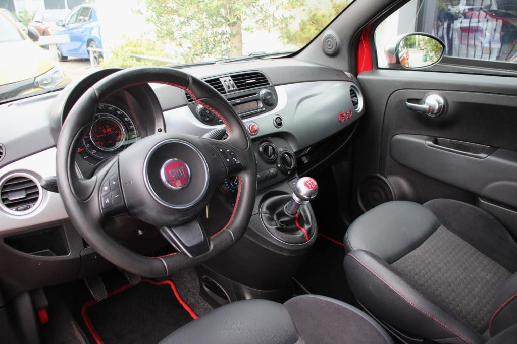 Fiat 500 1.2 500s - leder/alcantara - sport - h&r - aux/usb - nieuwe koppel