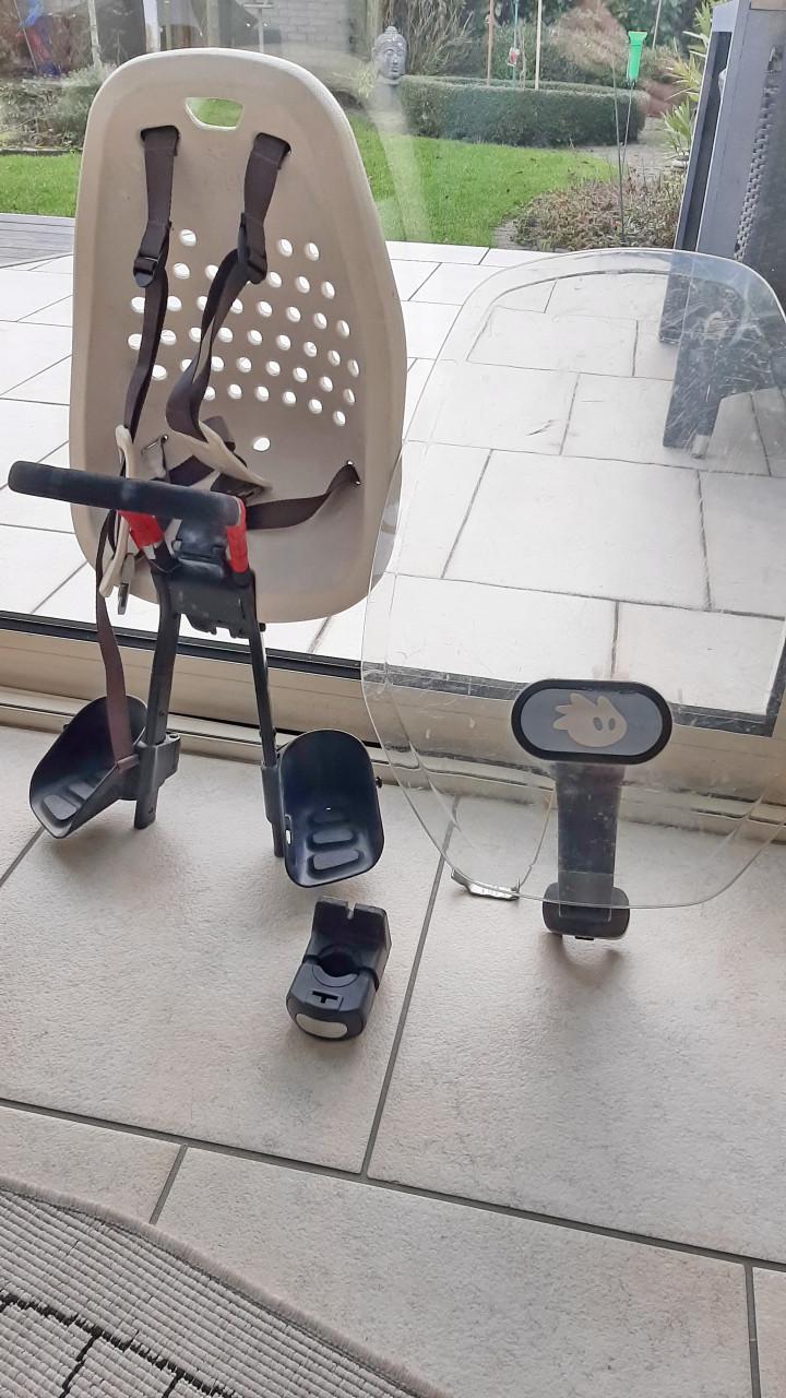 2 x Yepp vóór fietsstoeltje & scherm