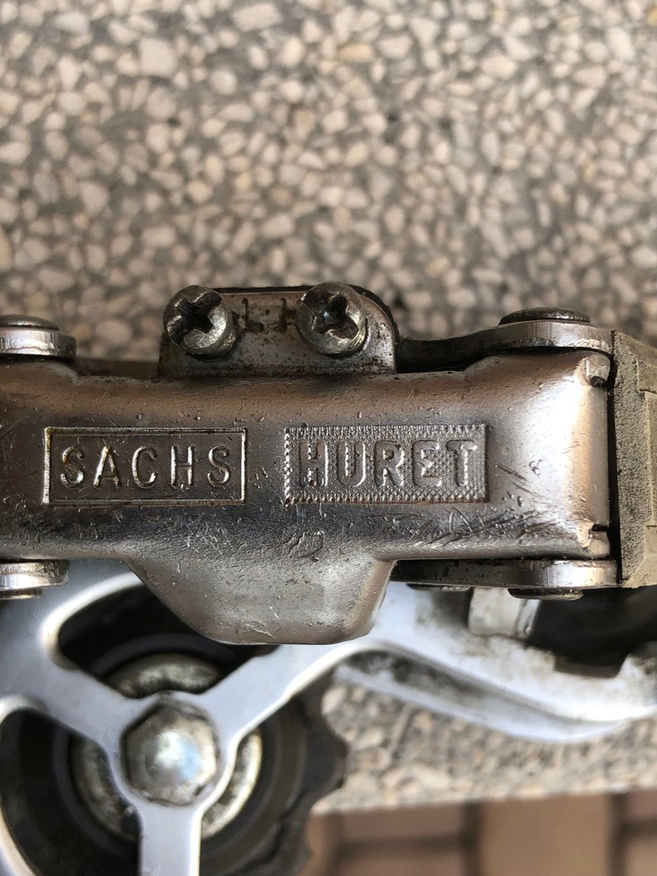 Vintage Sachs Haret achter derailleur.