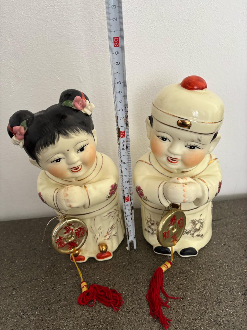 Set porseleinen vintage chinese beeldjes
