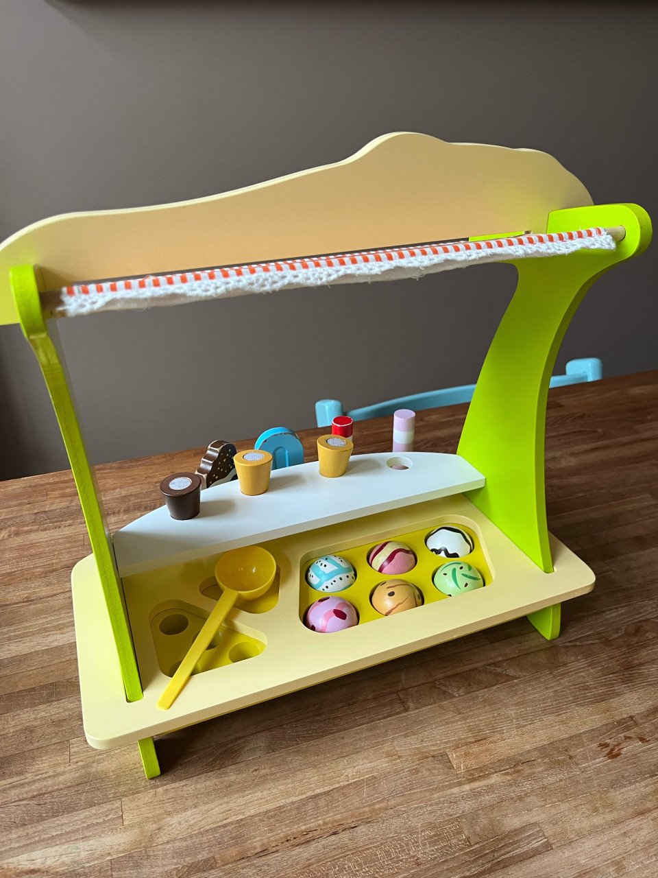 Houten ijskraam