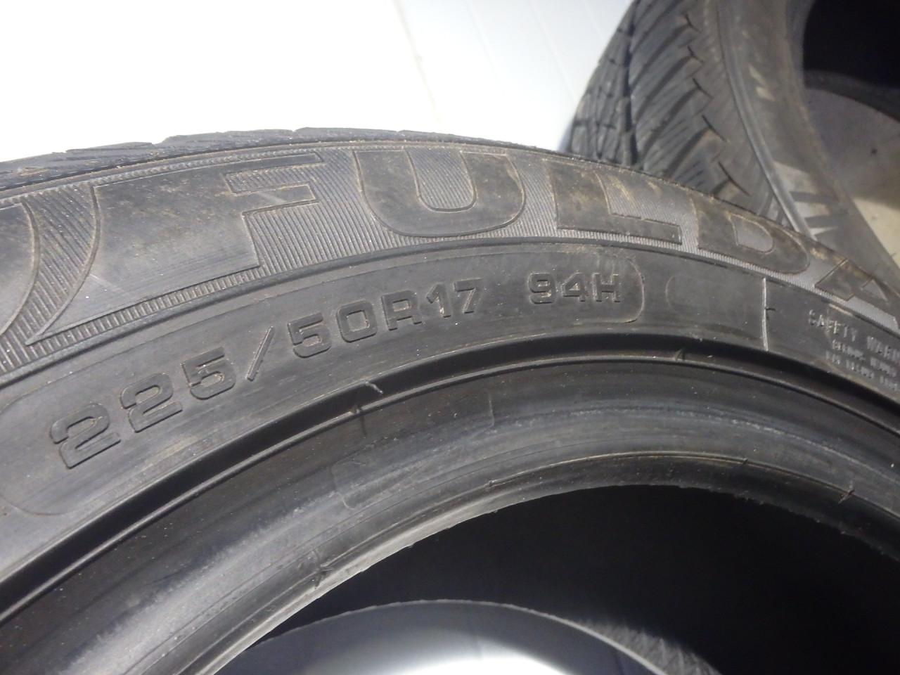 Mooie set FULDA 225/50-17 WINTERBANDEN 6-7mm