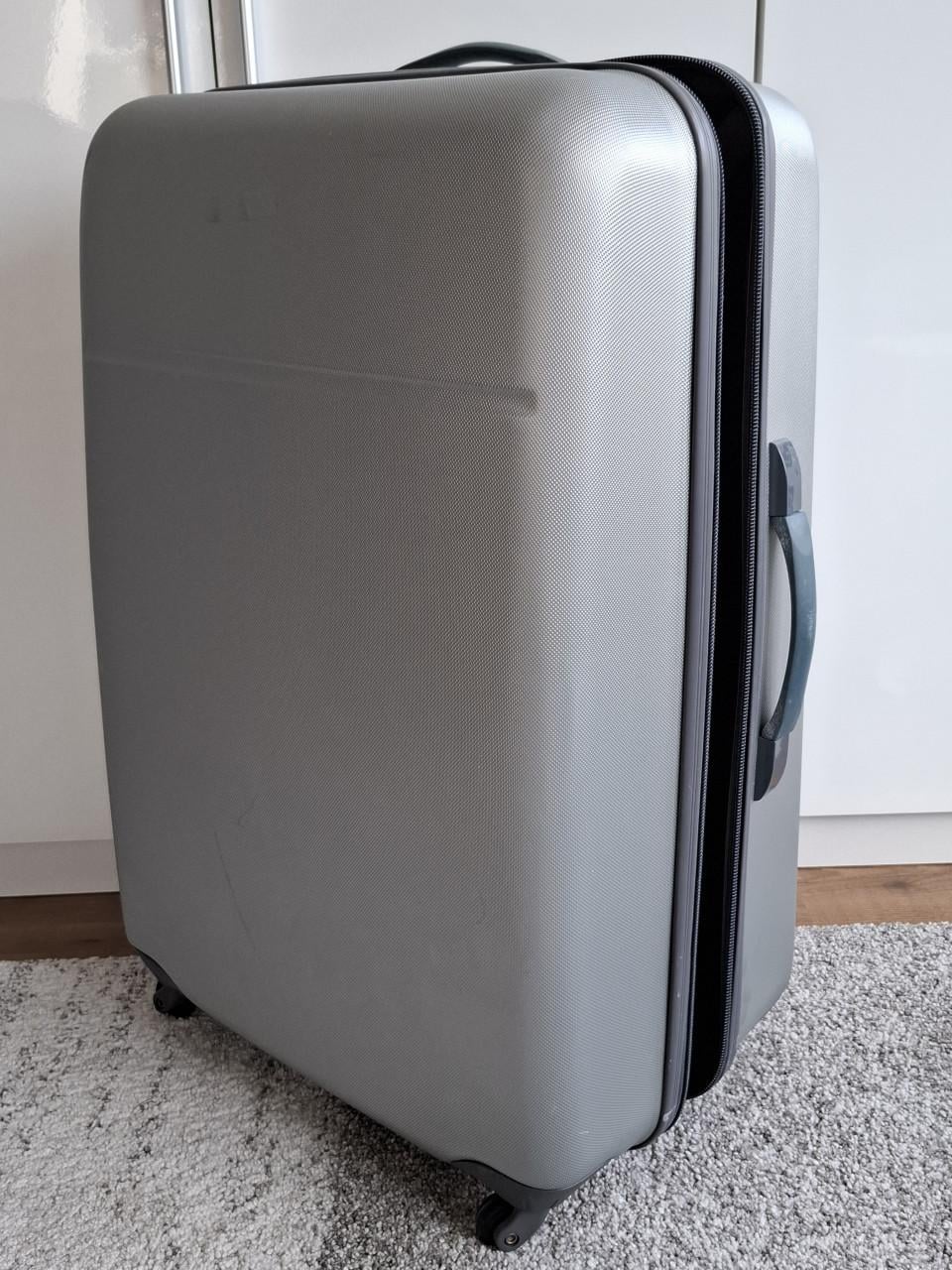 Koffer, softshell, lichtgrijs