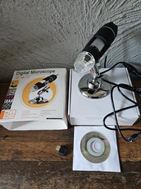 Digitale Microscoop 1000x met USB-aansluiting en standaard