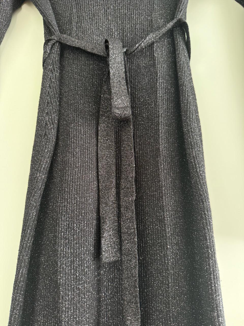 Zwart zwangerschapsjurkje met glitter