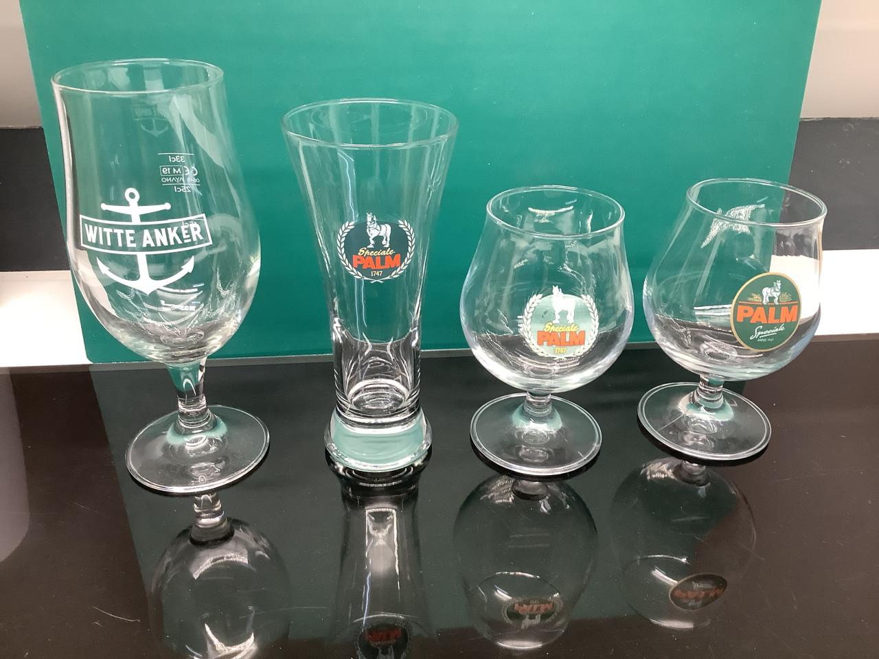 Verschillende glazen, bier- port-, irish coffee- Alles voor €10