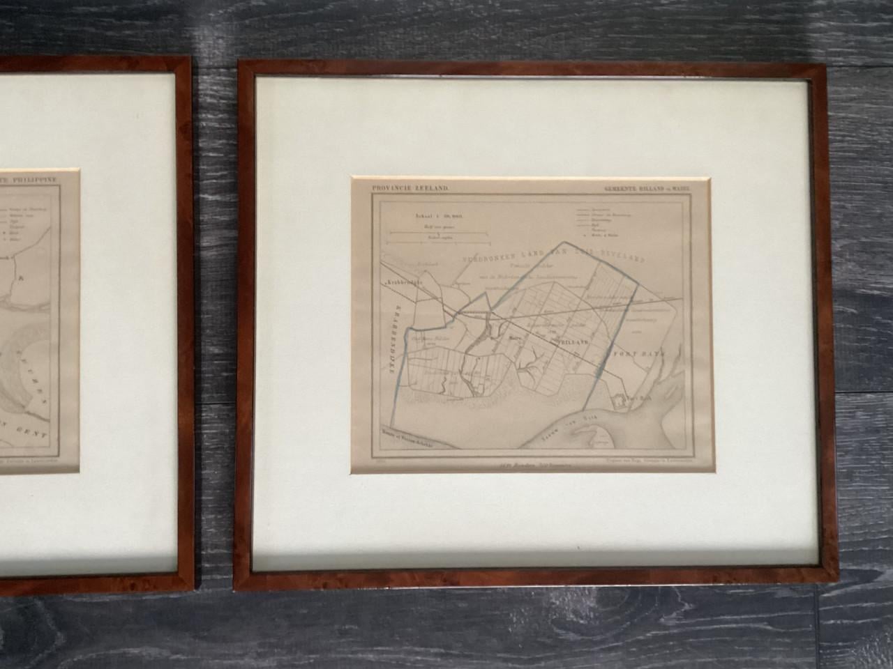 Kaart Philippine en kaart Rilland (Kuijper/Suringar).