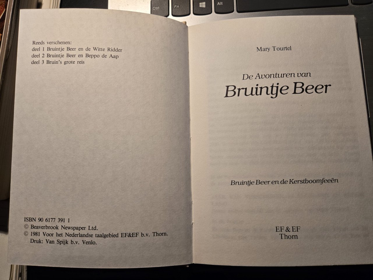 Boek : De avonturen van bruintje Beer 4 1981