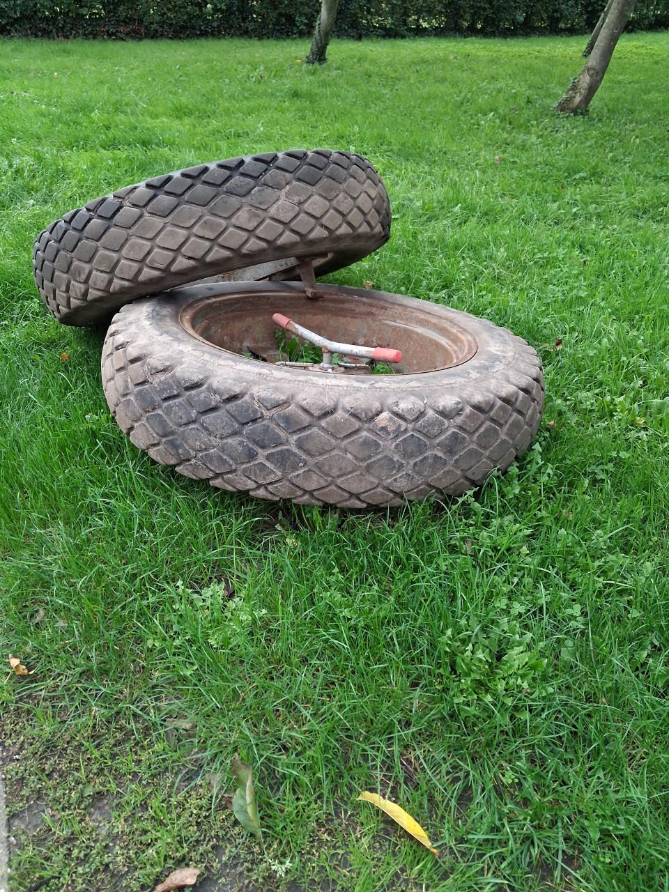 Dubbele lucht banden tractor