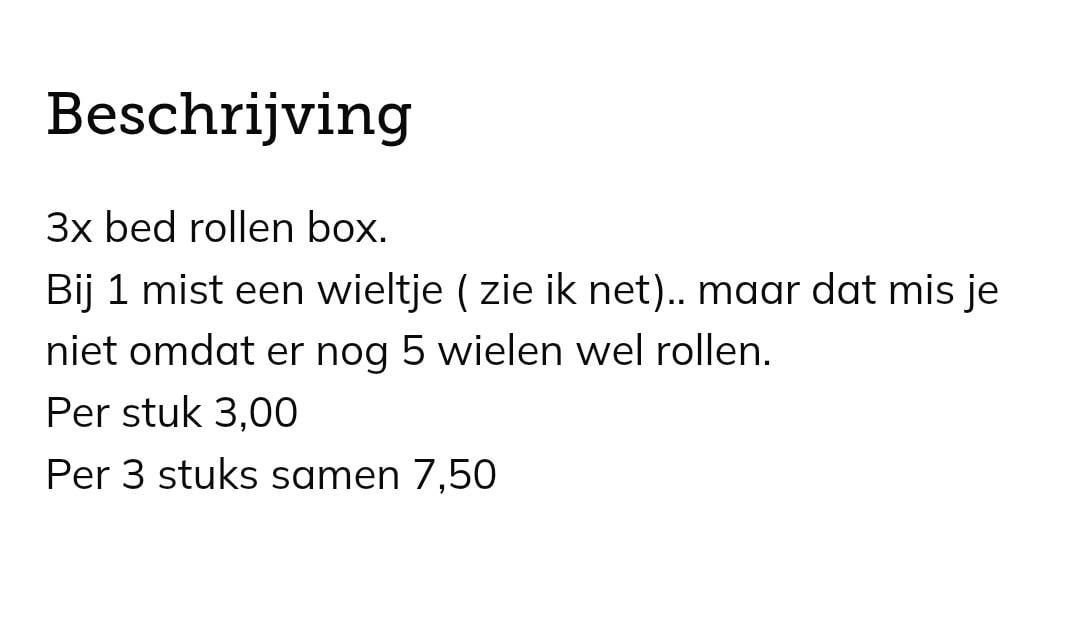 Bed roller boxen