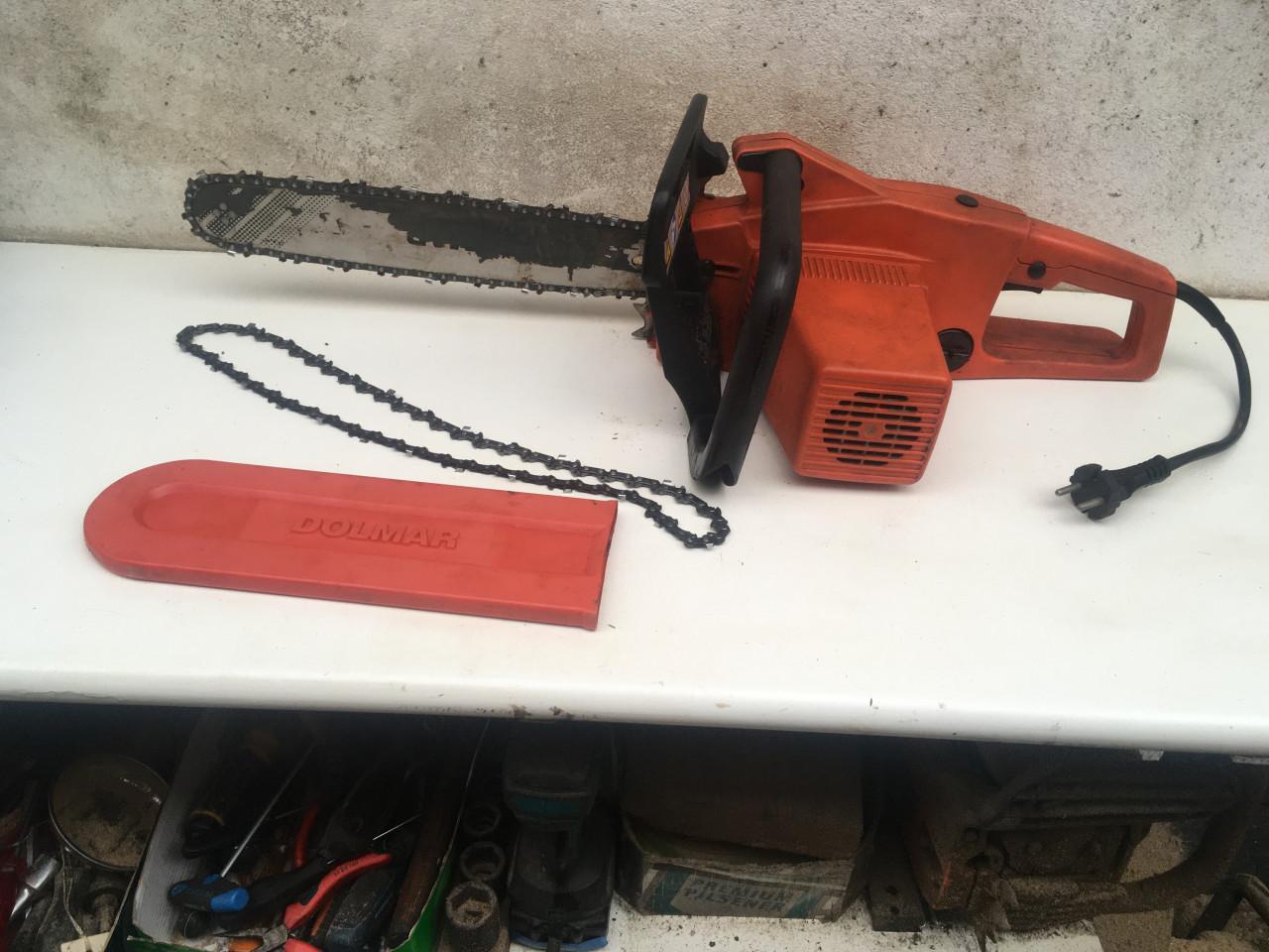 Elektrische kettingzaag dolmar es 160 zaagblad 35 cm goede zaagketting