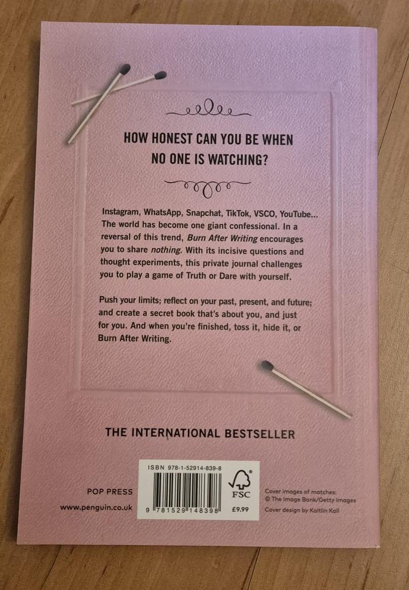 Burn After Writing — het viral invulboek van dit moment!