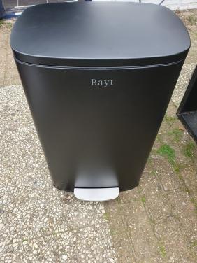 Bayt pedaalemmer 50L zilver | prullenbak keuken