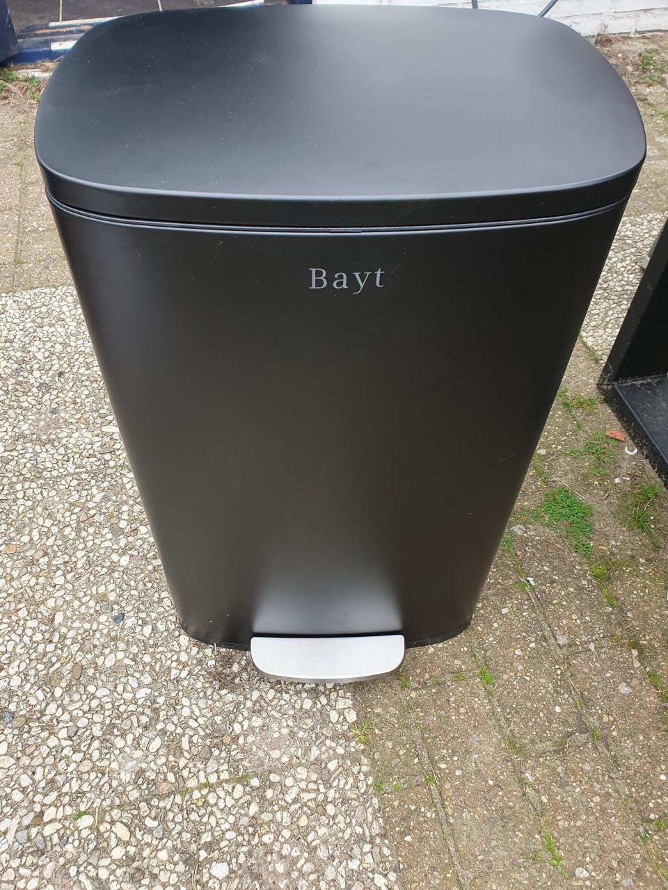 Bayt pedaalemmer 50L zilver | prullenbak keuken