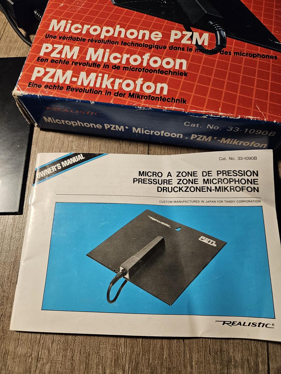 Mooi compleet vintage Realistic microfoon PZM...