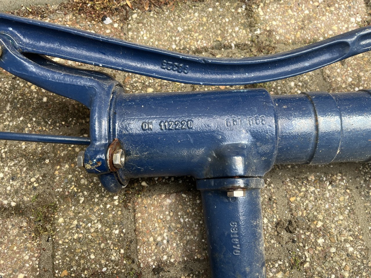 Tuinwaterpomp, kleur blauw