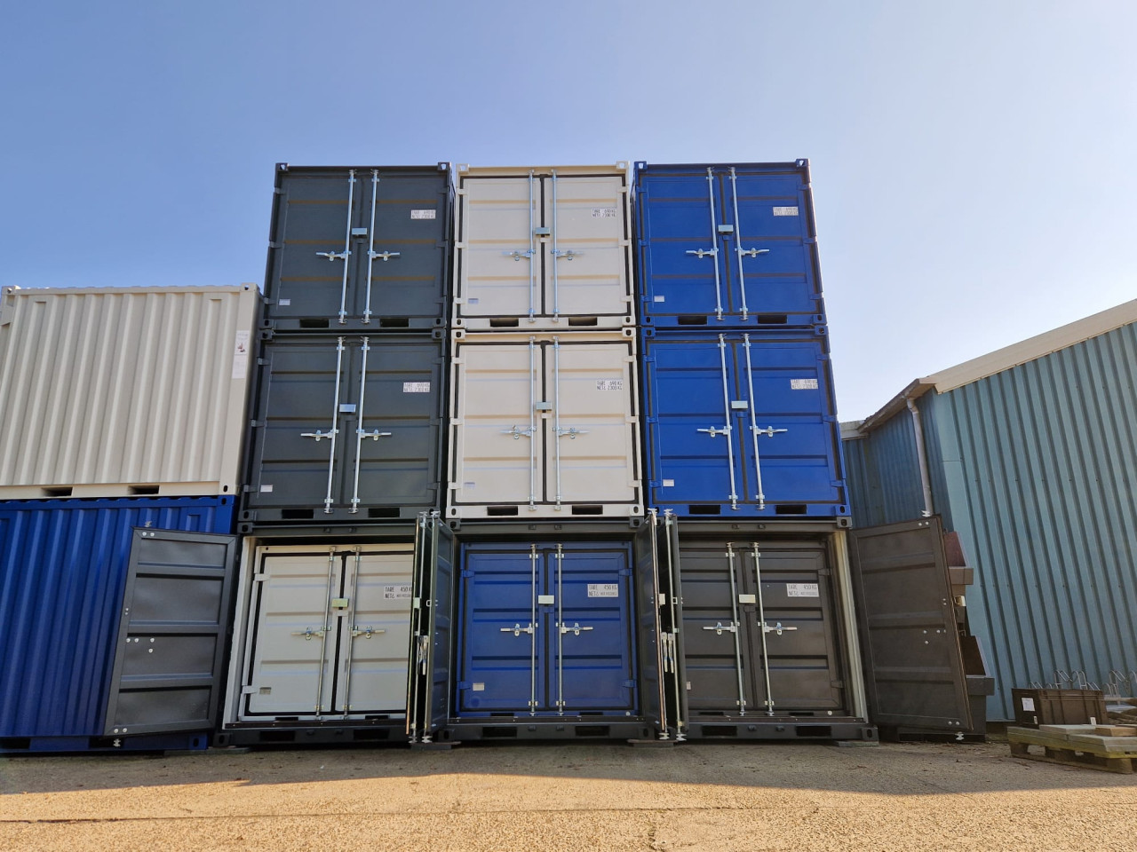 Diverse nieuwe 10, 8, 6ft opslagcontainers / bouwcontainers