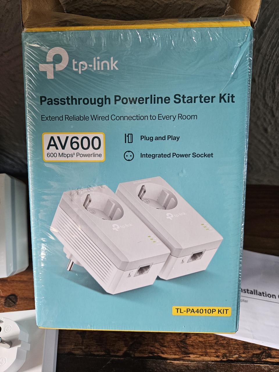 Zgan TP-Link AV600 Powerline Starter Kit TL-PA4010P