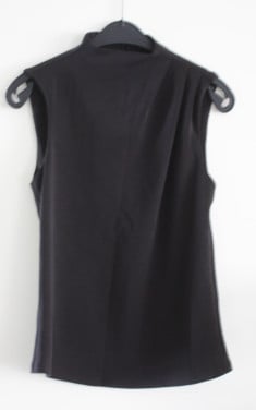 Zwarte mouwloze top maat s/p