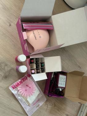 Pink Gellac set incl manicure set! 1x gebruikt