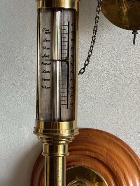 Scheepsbarometer in mooie staat.