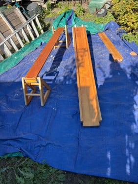 Houten speeltoestellen
