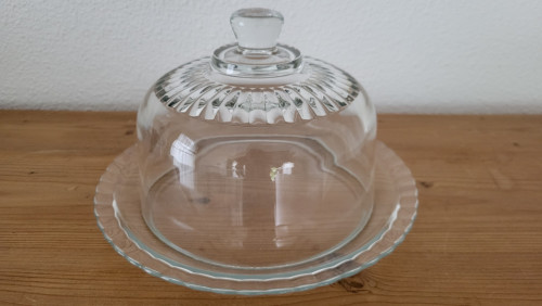 Vintage Arcoroc France stolp met onderbord