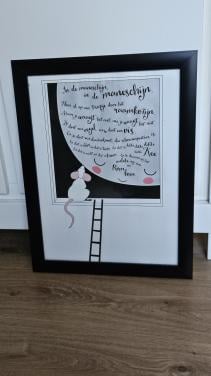 Mooie lijst voor op kinderkamer