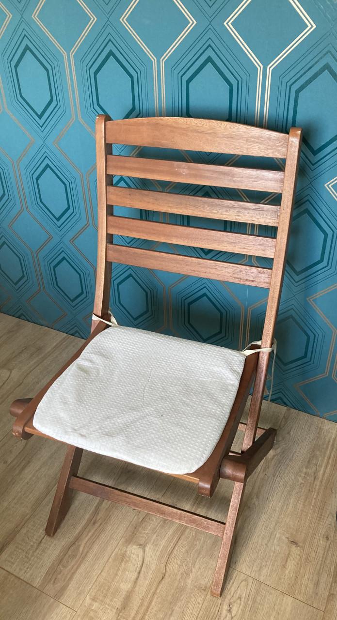 Houten opklapbare tuinstoelen