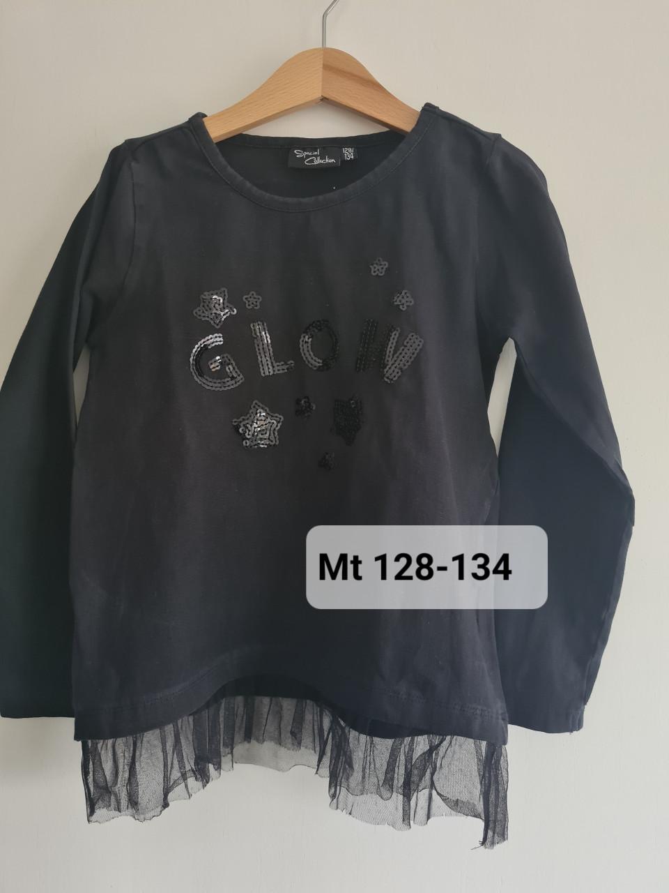 Zwarte sweater met roezel van Special Edition  Mt 128-134