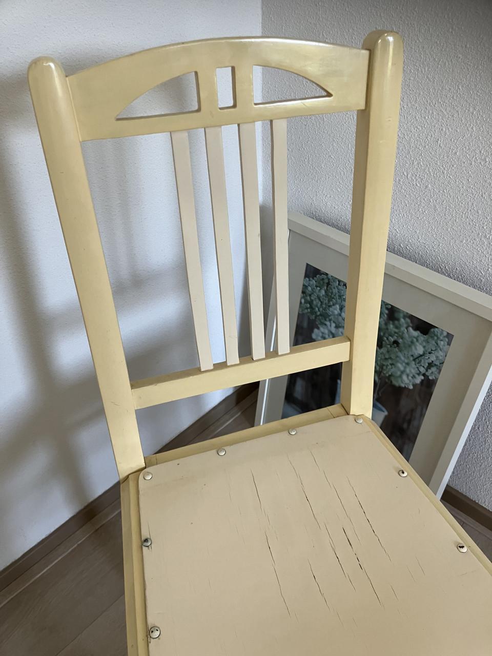 Stoel – vintage landelijk stoel 2 stuks