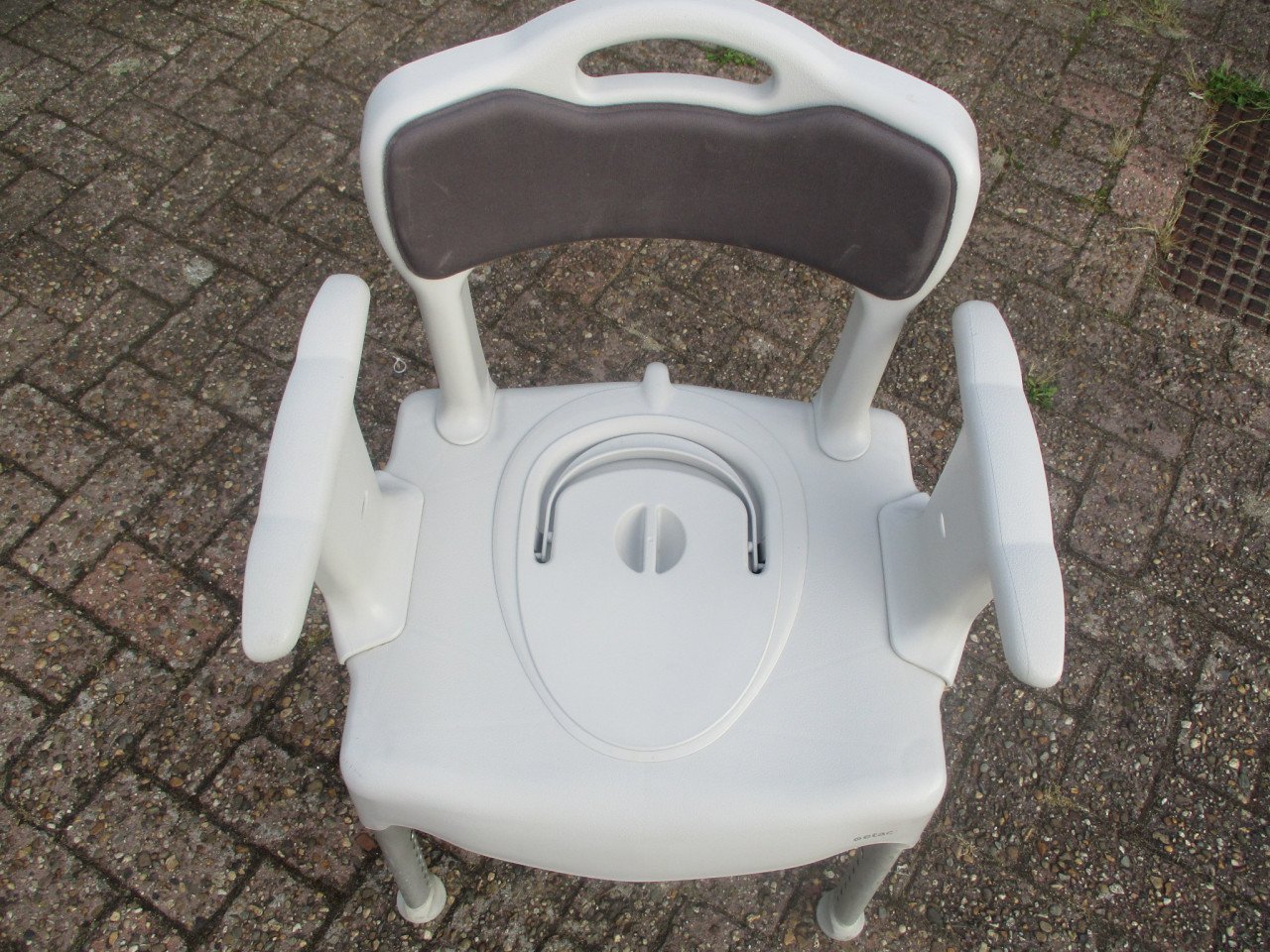 Zgan Stevige Etac douche en/of overzet toiletstoel in hoogte instelbaar
